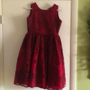 Chasing Fireflies ruby red embroidered dress size 12 Never Worn!!